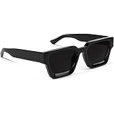 GFUIARA Trendy Square Sunglasses for Men Women Fashion Thick Rectangle Sun Glasses UV Protection Shades Designer Style