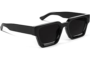 GFUIARA Trendy Square Sunglasses for Men Women Fashion Thick Rectangle Sun Glasses UV Protection Shades Designer Style