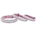 PUPTECK Basic Adjustable Cat Collar with Bling Diamond and Double Bells, for Kitten and Small Puppy, Fashion and Shining Dog Rhinestone Collars, 8-10 in, Pink
