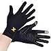 Thx4 Copper Infused Compression Gloves, Touch Screen Full Finger Arthritis Glove for Writing, Texting, Carpal Tunnel– Non-Slip Silicone Gel for Women/Men