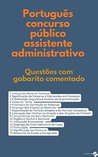 Livro Português concurso público assistente administrativo: Questões com gabarito comentado