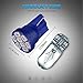 Partsam 194 168 LED Bulb Blue, T10 Instrument Gauge Cluster LED Bulb, Blue Dash Dashboard Light for Car Interior Dome Map Door Courtesy Light, 8-3020-SMD, 6Pcs