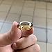 iTungsten 6mm 8mm Gold/Rose Gold Tungsten Rings for Men Women Wedding Bands Stepped Domed Polished Shiny Comfort Fit