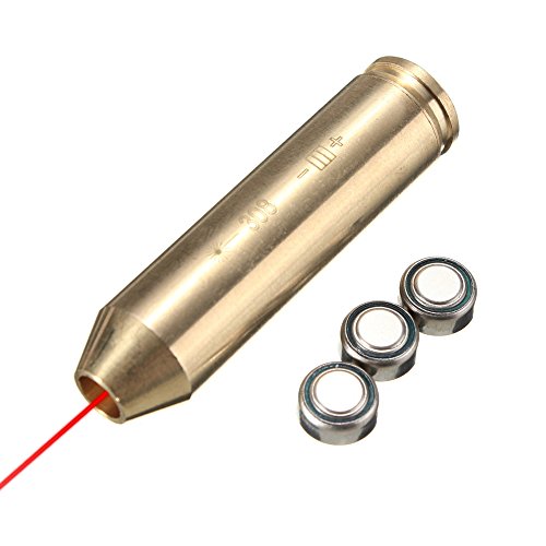 FreehawkÂ® Bore sight/ Boresighter/ Bore sight Laser, In-Chamber Laser Bore Sight, 308 Cartridge Laser Boresighter Copper