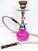 12" 1 Hose Mini Hookah with Pumpkin Vase Set & Complete Kit (PINK)