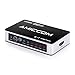 AMICCOM HDMI Switch, Premium 5 Port High Speed HDMI Switcher Box with IR Wireless Remote & AC Power Adapter - Supports 1080P and 3D Videos & DTS Audio Codecs (5 port)