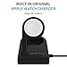 Apple Watch Charger (Apple Certified) ONE Dock Solo, Built-in Original Magnetic Charging Puck Cable + Adjustable Stand for 38mm/42mm Apple Watch Series 1, 2, 3 (Black)