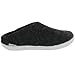 Glerups Womens Model B Natural Wool Open Slipper