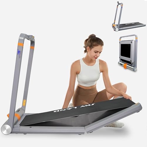 SKY LAND 2-in-1 Walking Pad Treadmill – Double Foldable Compact