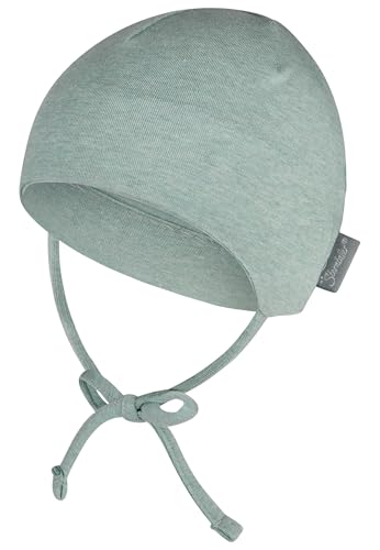 Sterntaler OCS Beanie Melange - Gorro Suave de Punto único (orgánico), Unisex, Gorro de Entretiempo para bebés y niños, Desde el Nacimiento, Color Verde., 45