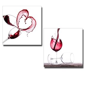 Red Wine Splashing 2 Panel x 2 Panels