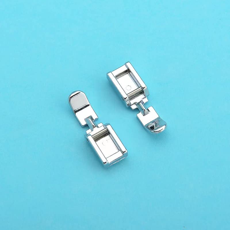 Zipper Foot Fits All Low Shank Snap-On Singer Brother Babylock Euro-Pro Janome Kenmore White Juki New Home Simplicity Elna Etc Domestic Sewing Machines (Small Zipper Foot)