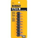 DEWALT DW2068 Hex Insert Bit Set, 9-Piece