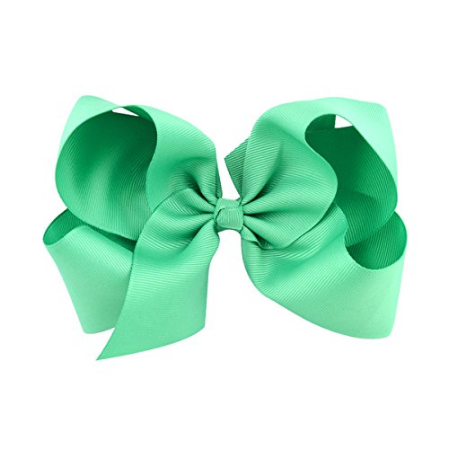image for ALinmo 30Pack 6in Grosgrain Ribbon Hair Bows Baby Girl's Clips Large B