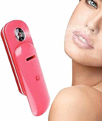 HiiBaby Portable Nano Face Steam Moist Spray Facial Moisturizing Mist Atomization Mister Skin Care Beauty Apparatus Watermelon (Red)