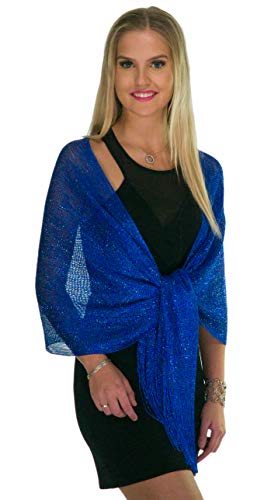 royal blue evening wrap
