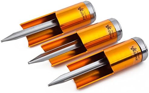 YOMORES Fishing Rod Pole Holder Aluminium Alloy Ground Support Stand, Baitcaster Spincast Casting Spinning Fishing Rod Racks Folding Holder (3 pack)