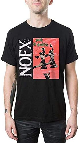 NOFX Men's Pid Punk in Drublic Album Cover T-Shirt