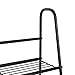 DOEWORKS 4 Tier Metal Plant Stand, Metal Storage Shelf, Ladder Shelf, 50in Tall Standing Ladder Shelves, Leaning Bookshelf for Home Office/Living Room/Home- Black