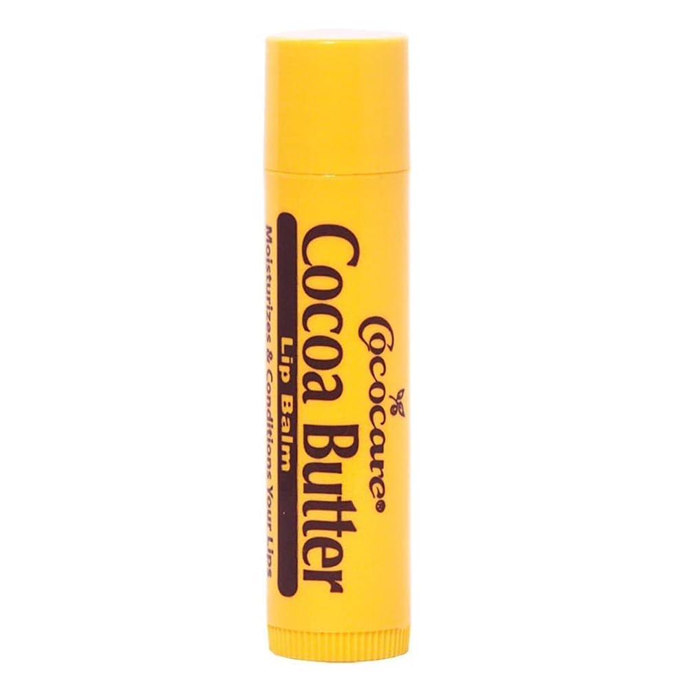 Cococare Cocoa Butter Lip Balm - The Little Yellow Stick Enriched with Natural Cocoa Butter - Conditions & Protects Lips with Hydrating Formula - 0.15oz (Pack of 5)