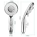 Autobag Shower Head with High Pressure 5 Spray Setting Water Saving Detachable Easy Tool Free Installation Handheld Showerhead Chrome Face For Bathroom (No Hose)