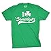 Mens St Patricks Day Shirt – Funny Irish I Clover Shenanigans Tee, Lucky Clover Graphic T Shirt, Soft Cotton Green Shamrock Outfit for Pub Crawls and Holiday Parties - Green - L
