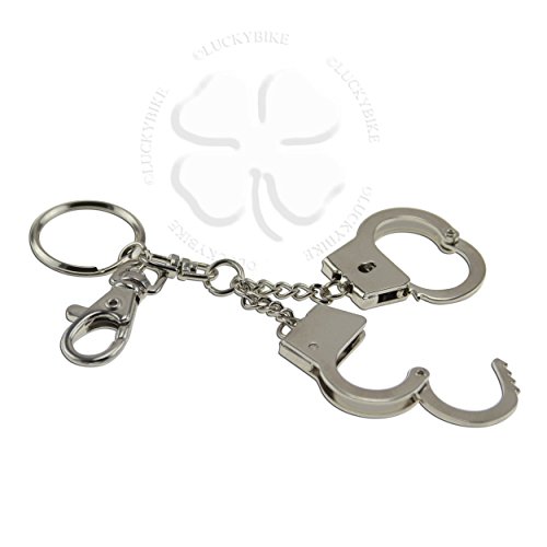 Motorcycle Handcuff Key Ring - Silver - Honda Kawasaki Suzuki Yamaha CBR RR ZXR Ninja GSXR Bandit SV R6 R1 - Jewelry