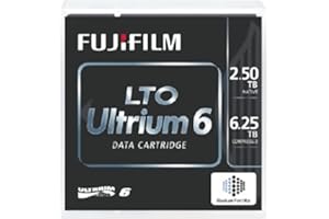 FUJI LTO-6 Blank Data Cartridge - 2.50 TB (Native) / 6.25 TB (Compressed) - 160 MB/s Native / 400 MB/s Compressed Data Transf