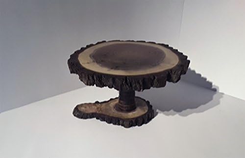 10" Black Walnut tree slice display stand, plant stand, Rustic centerpiece, Rustic wedding decoration