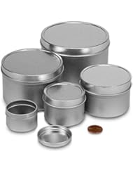2oz Deep Round Steel Tin Can | Quantity: 432