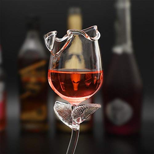 Home+ Whisky gläser, 2ST Fancy Rotwein-Becher-Wein Cocktailgläser 100 ml Rosen-Blumen-Form-Wein-Glas-Partei Barware… – Bild 4