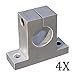 Pack of 4Pcs SK12 SH12A 12mm Linear Rail Shaft Support Block for CNC Linear Slide Bearing Guide CNC Parts
