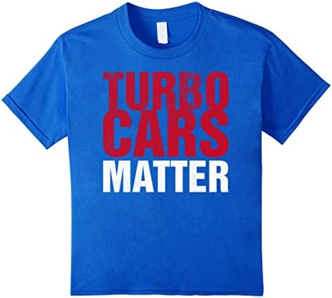 Kids Turbo Cars Matter T Shirt 10 Royal Blue