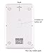 Pelisy Digital Food Scale Touch screen Kitchen Scale, Tempered Glass Surface, 11lb 5kg, White