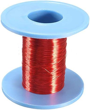 HEASEN 1pc 100m 0.2mm Magnet Wire QA Enameled Copper Wire Magnetic Red Wire For Electric Meter Coil Winding Mayitr