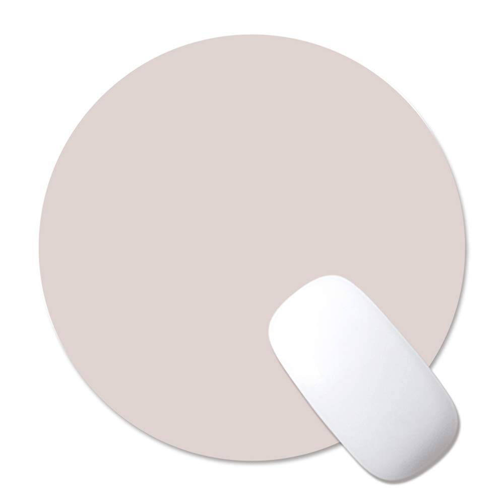 ProElife Premium Round Mouse pad Slim PU Leather Mousepad Mice Mat Dual-used for Home/Office/Business Magic Mouse and Wired Wireless Bluetooth Mouse, Noise-reduction/Waterproof (Gray/Silver)