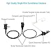 Single Wire Earpiece with Reinforced Cable for Motorola Vertex Radios VX-261 VX-231 VX-210 VX-264 VX-351 VX-354 VX-424 VX-451 VX-454 VX-459 EVX-261 EVX-531 EVX-534 EVX-539, Acoustic Tube Headset