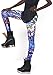 SlickBlue Womens Owl Printed Footless Elastic Waist Leggings - Blue