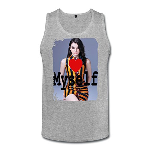 ZHENGMAO Men's Love Myself Hailee Steinfeld Tank Top Size XXL HeatherGray
