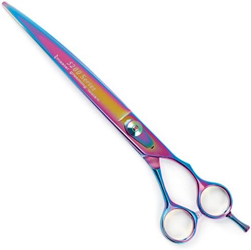 Master Grooming Tools5200 Rainbow Series Shears — High-Performance Shears for Grooming Dogs - Curved, 8½"