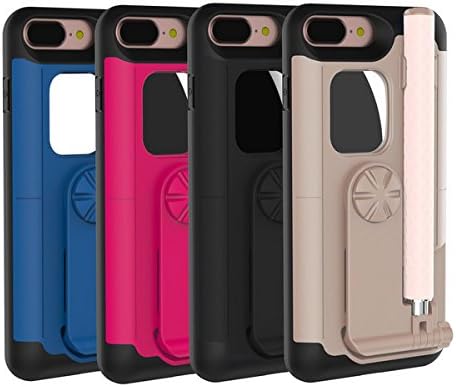 Bluetooth Selfie Stick Cell Phone Case, TASHELLS for iPhone 7 Plus (BLACK)