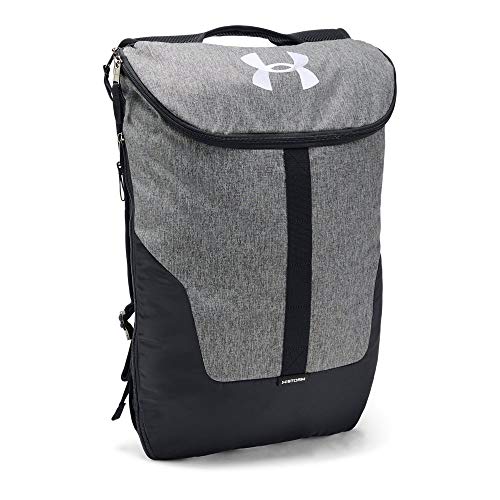 Under Armour Expandable Sackpack, Graphite (041)/White, One Size Fits All