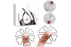 Adult Silver Invisible Nipple Pinches.Stimulator Bondage Adjustable Breast Clamps.Sex Pleasure Fetish BDSM Foreplay Flirting 
