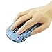 CHUYI 2.4ghz Wireless Sport Car Mouse Optical Mouse Mice Ergonomic Design for Computer Laptop (Light Blue)