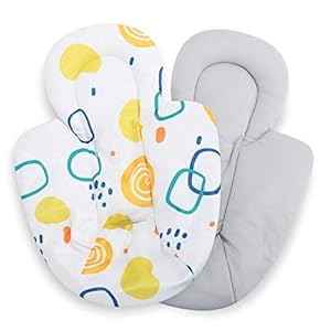 Infant Insert Compatible with 4Moms MamaRoo and RockaRoo Swing, Plush Soft Fabric Reverses to Breathable Cool Mesh…