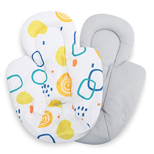 Infant Insert Compatible with 4Moms MamaRoo and RockaRoo Swing, Plush Soft Fabric Reverses to Breathable Cool Mesh…