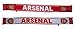 Arsenal FC Woven Winter Scarf (Red/White/Yellow)