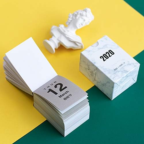 2020 Calendar, Mini Desk Calendar 366 Days All Year Round, Zhi Simple Hand Account Daily Payment Decoration Note 5.7 * 4cm As Shown