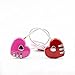 Autohome 2 Pack Padlock for Luggage,School,Filing Cabinets,Toolbox-3 Digit Combination Color May Vary(Love Heart)