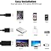 Compatible with iPhone to HDMI Cable, Acode 6.5ft iPhone to HDMI Adapter Cable, Digital AV Adapter Connector Cord for iPhone X/8/7//6/5s Plus/iPad/ iPod, Plug and Play